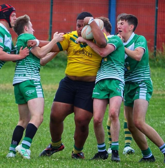 Ebs playing rugby league in Hull