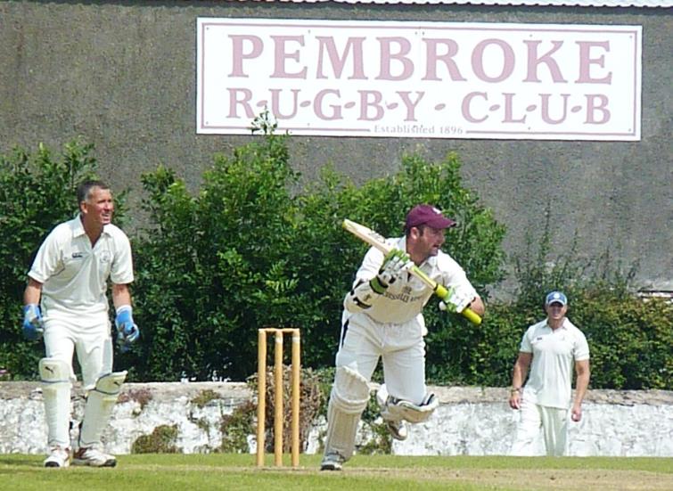 Matthew sets off for a run at Treleet, Pembroke