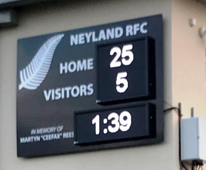 Scoreboard finish