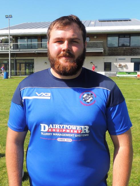 Will Delaney - battled hard and scored a try for Fishguard