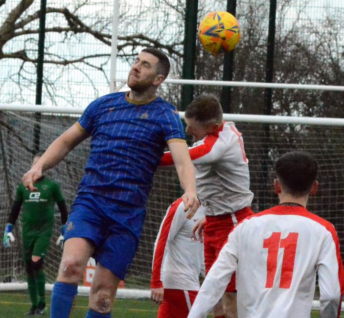 Richard Cope equalised for Kilgetty against Kilgetty. Picture Gordon Thomas