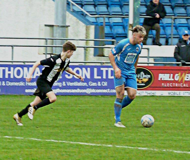 Ashley Bevan on the attack