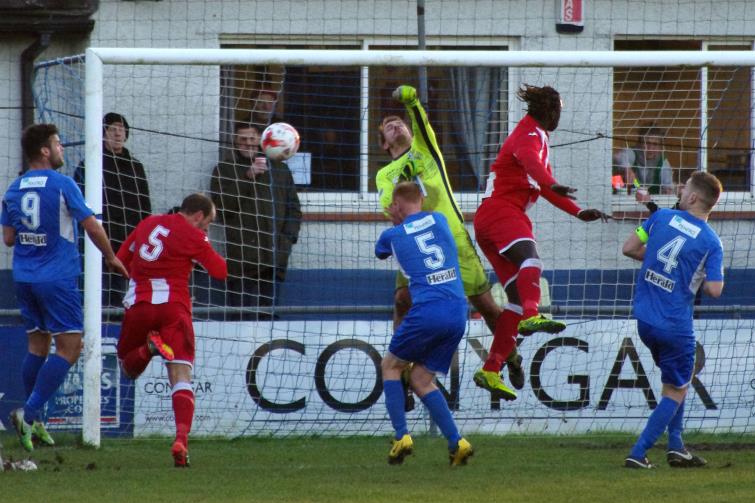 James Gwilt pulls off a fine save