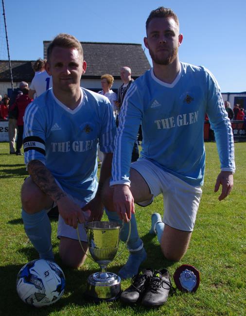 Goal scorers Chris Ormond and Joe Leahy