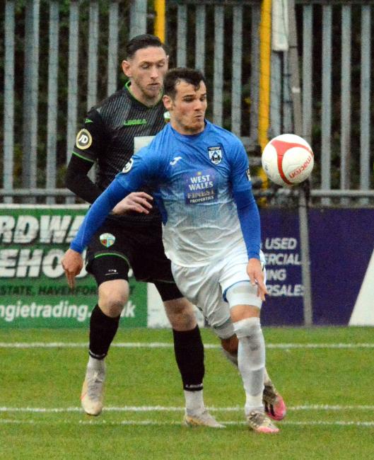 Jordan Davies - scored late winner for Haverfordwest County