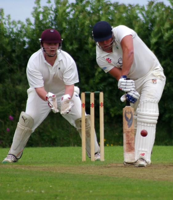 Kyle Quartermaine on his way to 38 for Narberth