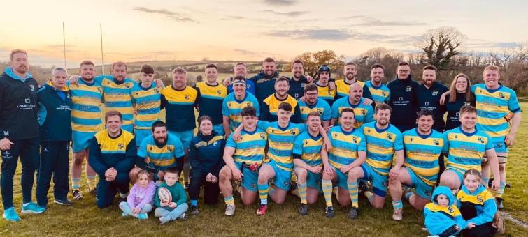 The winning Laugharne camp