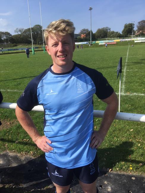 Rhys Lane - opening try for Narberth