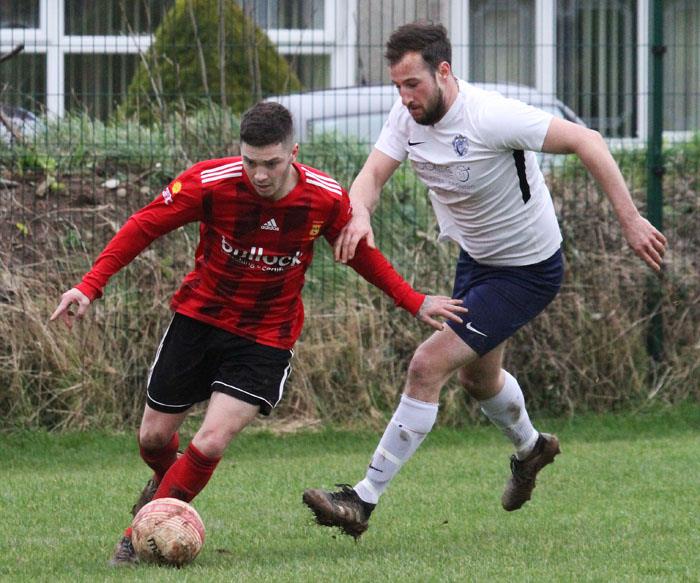 Scott Ferney scored twice for Carew. 
