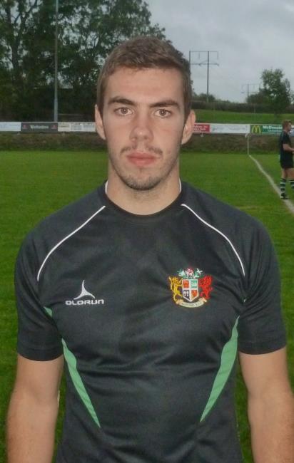 Sean Cole raced over for a try for Whitland
