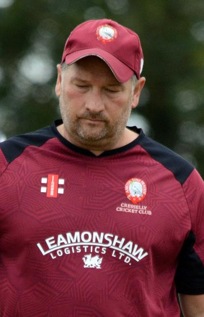 Simon Cole - finished with impressive bowling figures of 4 for 8 for Cresselly