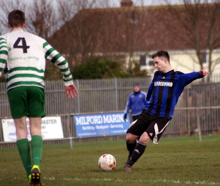 Justin Harding was the toast of his Hakin United teammates