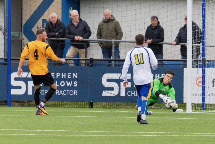 . . . And Nick Jones saves low down for the County team
