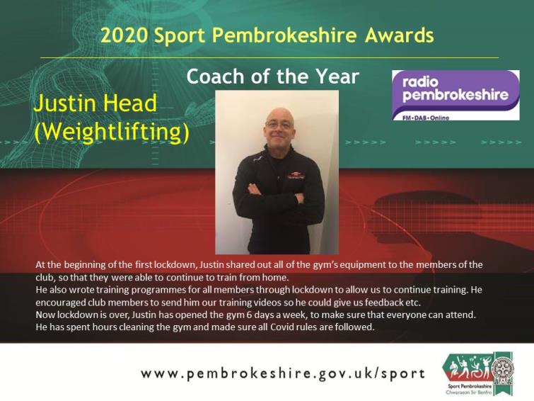 Coach of the Year - Justin Head