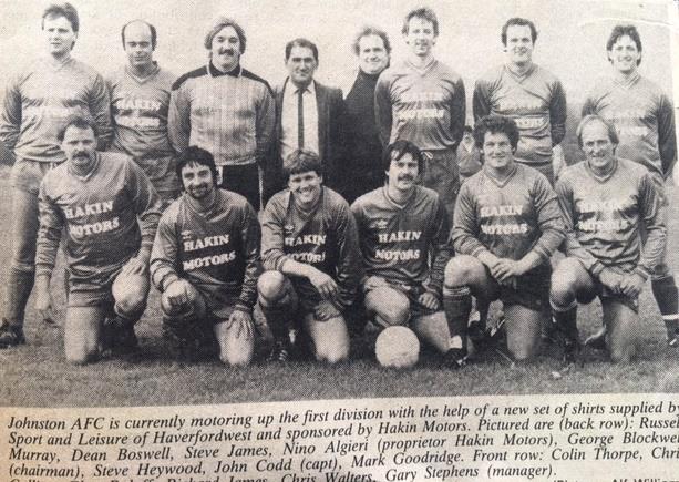 Chris (front row 5th left) in a very successful Johnston football team