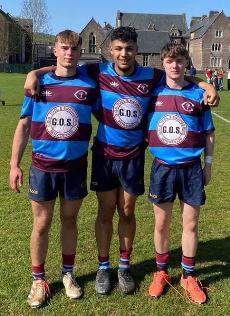 Deri, Mikey and Ifan Morris - recently playing for Crawshays XV