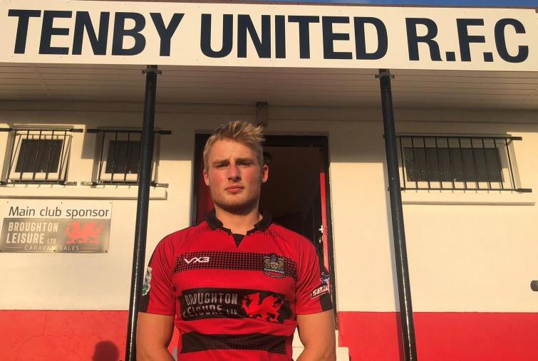 Oakley Milton played well for Tenby United