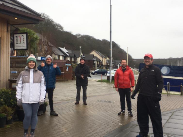 Sophie, Moley, Geoff, Matthew and Jonny