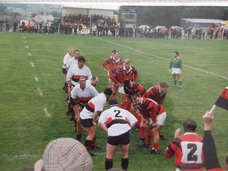 Tenby United in the good old days in front of a big crowd