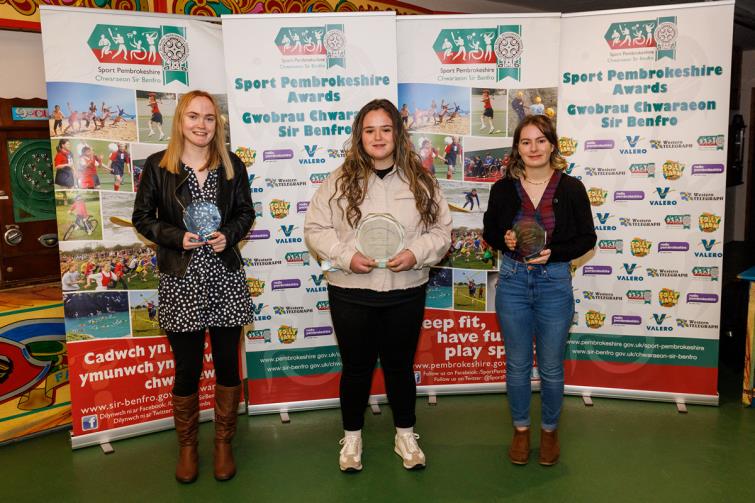 Young Volunteer of the Year - Adele Bevan, Olivia Probert, Ffion Williams
