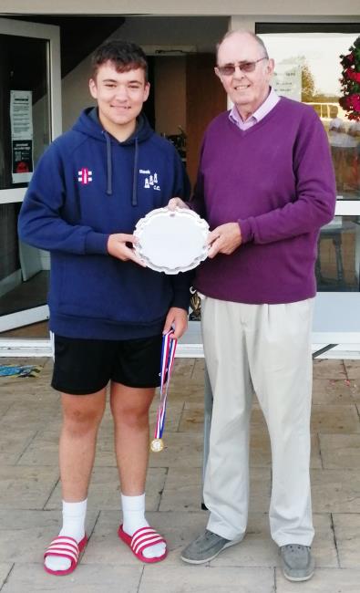 Hook captain Owen Phelps with Mr Phil Lloyd