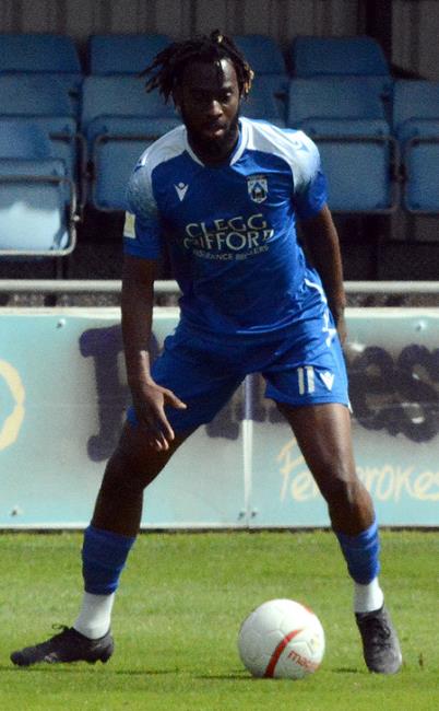 Martell Taylor-Crossdale equalised for Haverfordwest County at Aberystwyth Town