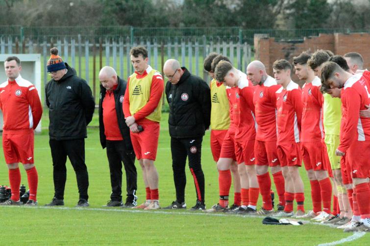 Milford United pay respects. Picture Gordon Thomas