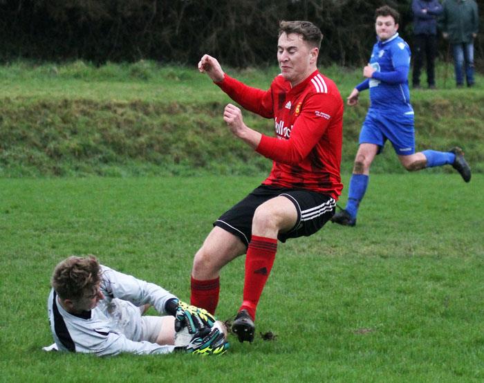 Adam Muskett - striker bagged five goals for Carew