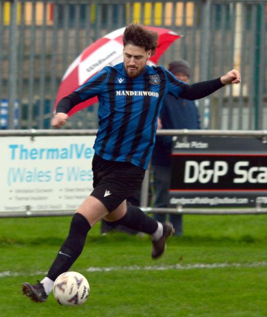 Ben Aldred scored twice for Hakin who beat Carew
