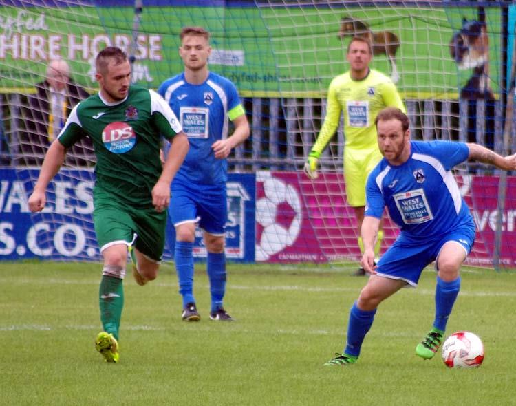 Lee Hudgell moves forward for the home outfit
