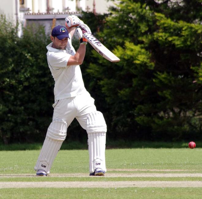 Ross Hardy starred for Burton with the bat