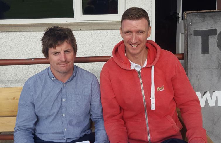 Scorers Matthew Davies and Paul Davies