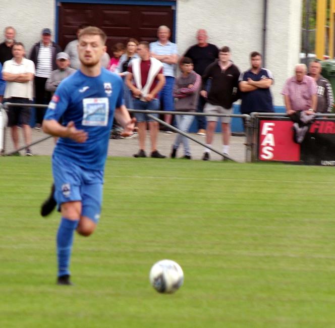 Haverfordwest County skipper Sean Pemberton grabbed two goals