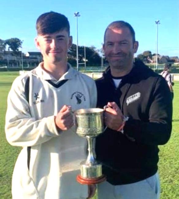 Gavin and Dylan celebrate cricketing silverware