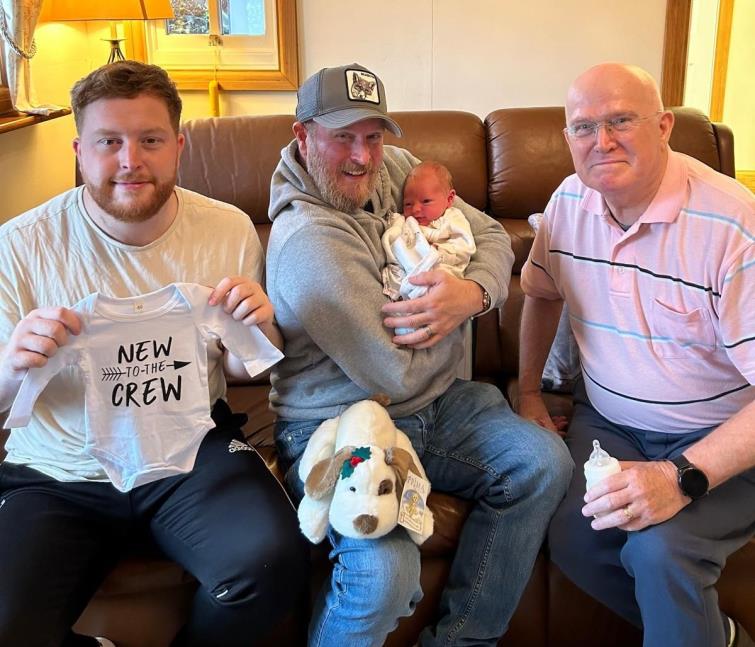 Harry Thomas - four generations together