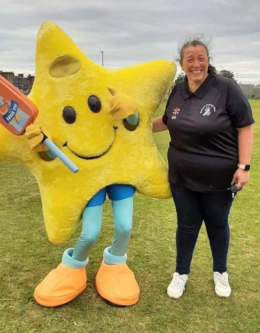 Sarah with Starry from the All Stars programme