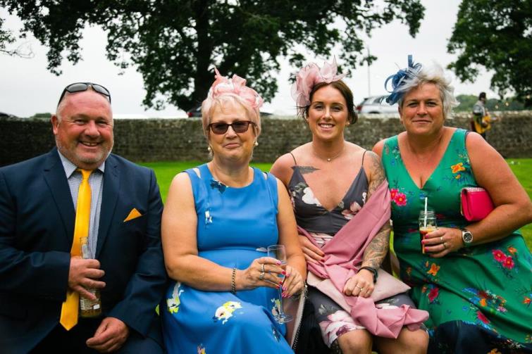 Paul, Min and Natalie with Sue Davies