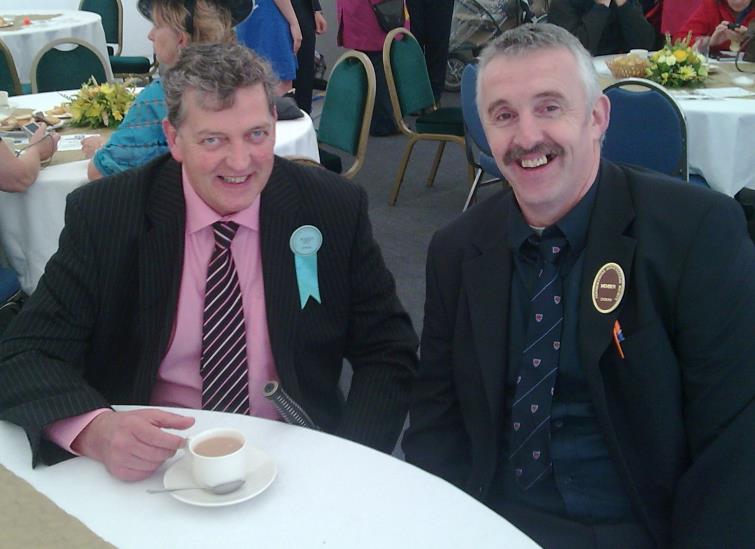 The late Dickie Parry and Geraint Bowen