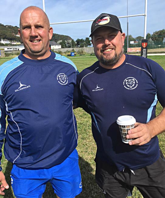 Nathan and Steve Jenkins - looking for Fishguard to raise the tempo
