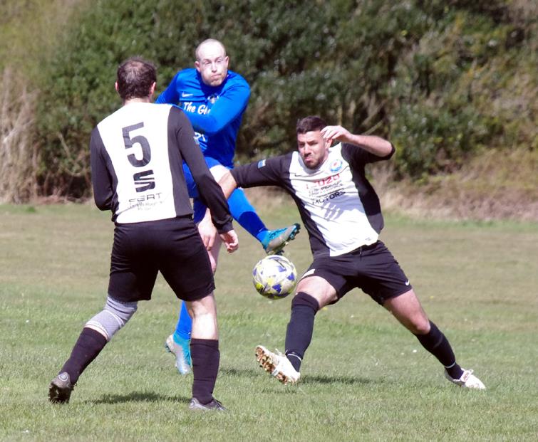 Adam Hawkins marked his return with a goal for Merlins Bridge
