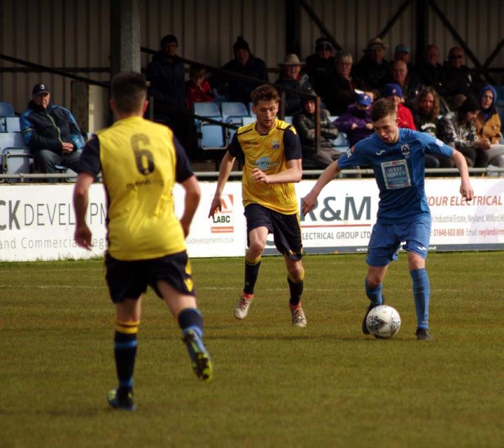Jake Merry had a solid game at right back for the Bluebirds