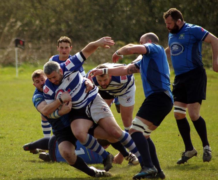 Seagulls man of match Simon James on the drive