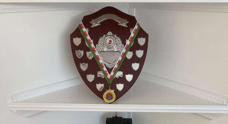 Amirah has found a special place to keep her first trophy