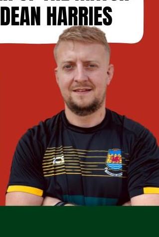 Dean Harries - scored the only try for Cardigan
