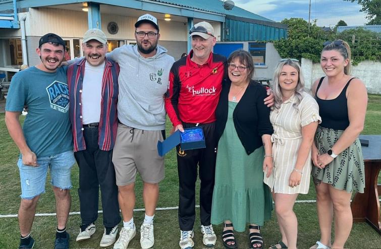 Man of the Match - Kerry Waters and Morris Family members