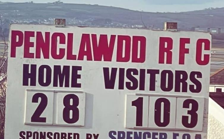  Tenby 103 scoreboard