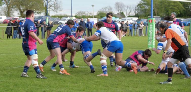 Action aplenty at Merlins Bridge. Picture William John