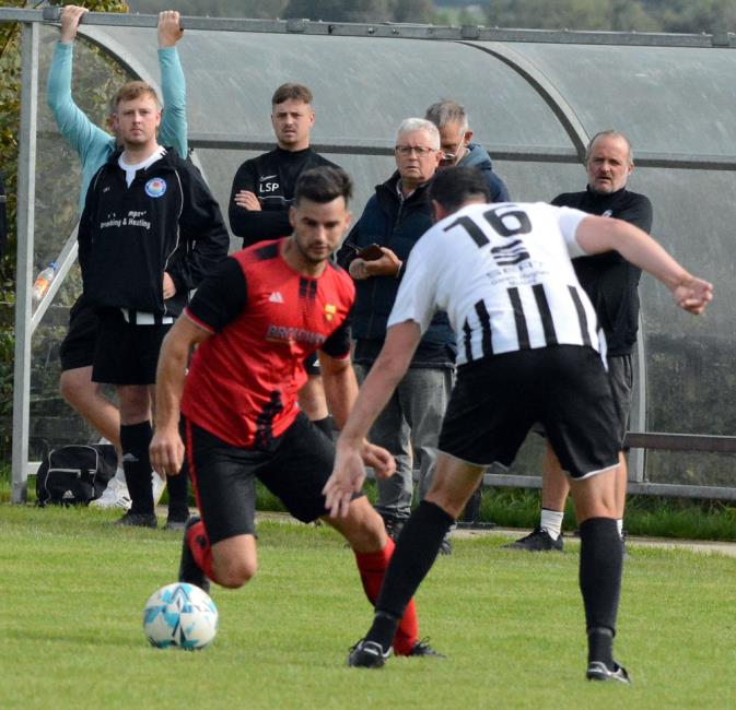 Ben John - scored twice for delighted Clarbeston Road at Hakin United