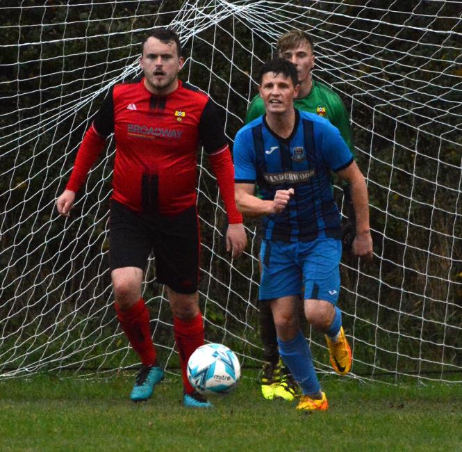 Jack Britton - scored and put in a man of the match performance for Hakin United at Trostre