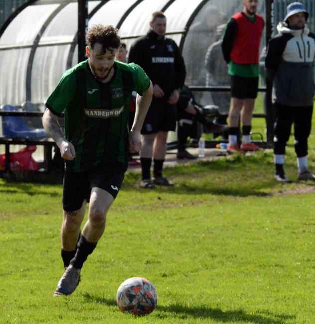 Leon Luby - scored a late second goal for title chasing Hakin United
